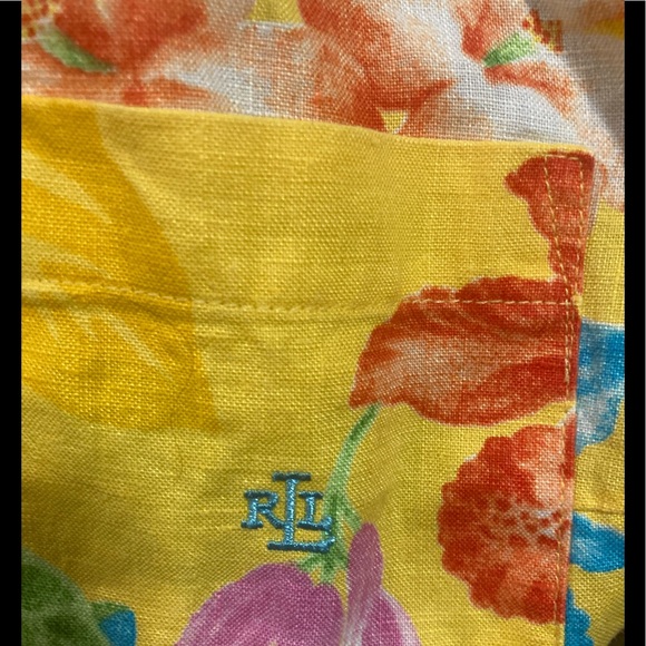 Ralph Lauren tropical crop top tiki retro 90’s - Picture 7 of 8